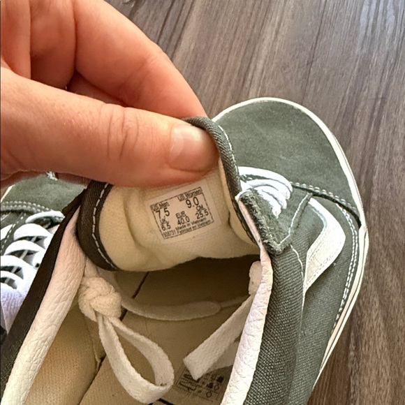 Vans Men's Olive Green Sneakers - Picture 3 of 3